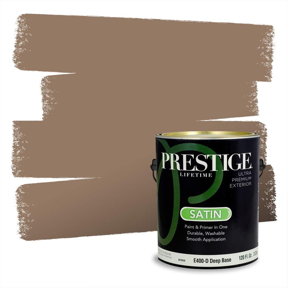 Exterior Paint and Primer In One – Satin, 1 Gallon, 100% Acrylic Latex, Low VOC