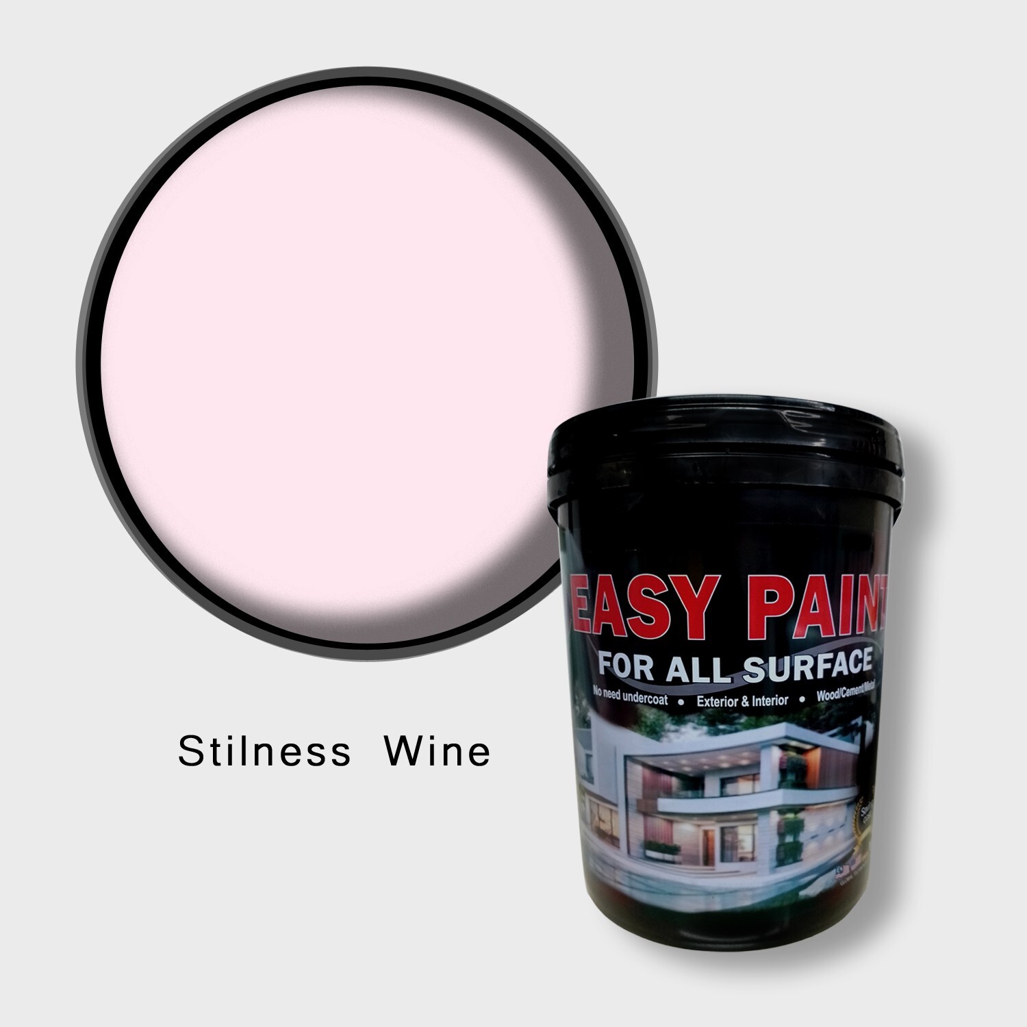 Stilness Wine, Easy Paint 5L/1.3gal – Mid Sheen (Interior Wall) JS04 Red Shade