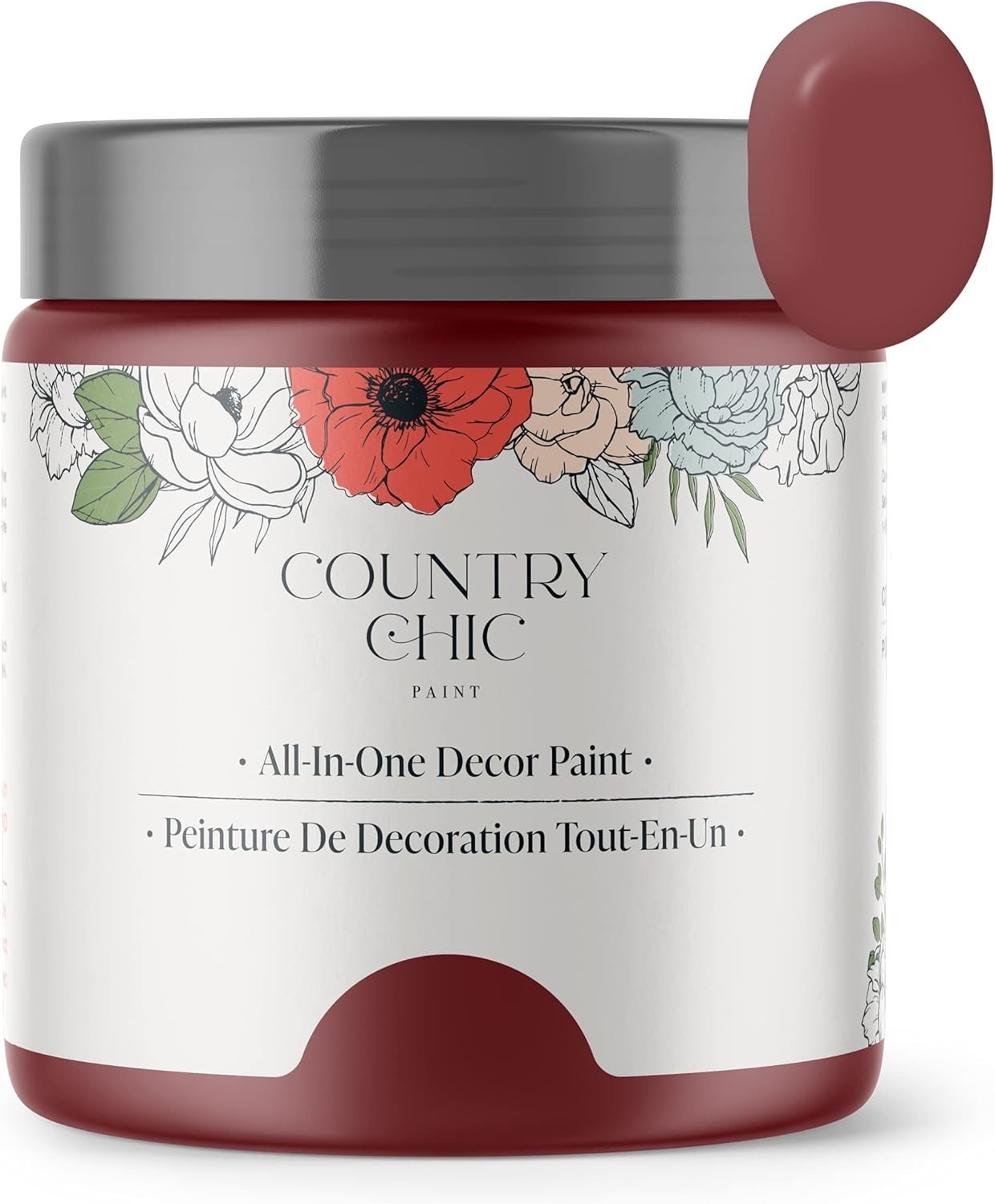 Chalk Paint with Built-In Top Coat for Long-Lasting Finish on Various Surfaces