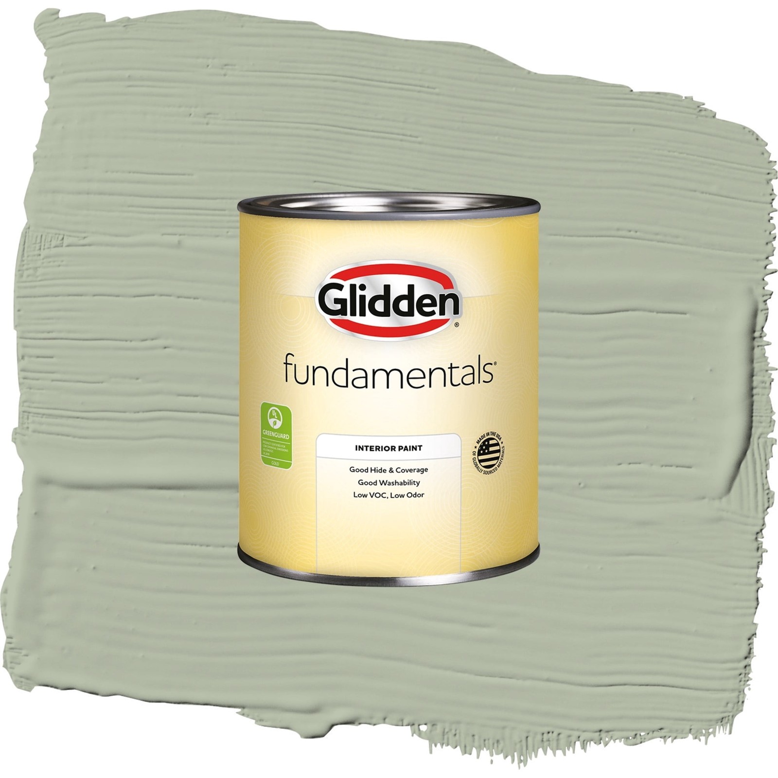 Fundamentals Light Sage / Green, Flat Interior Paint, 1 Quart