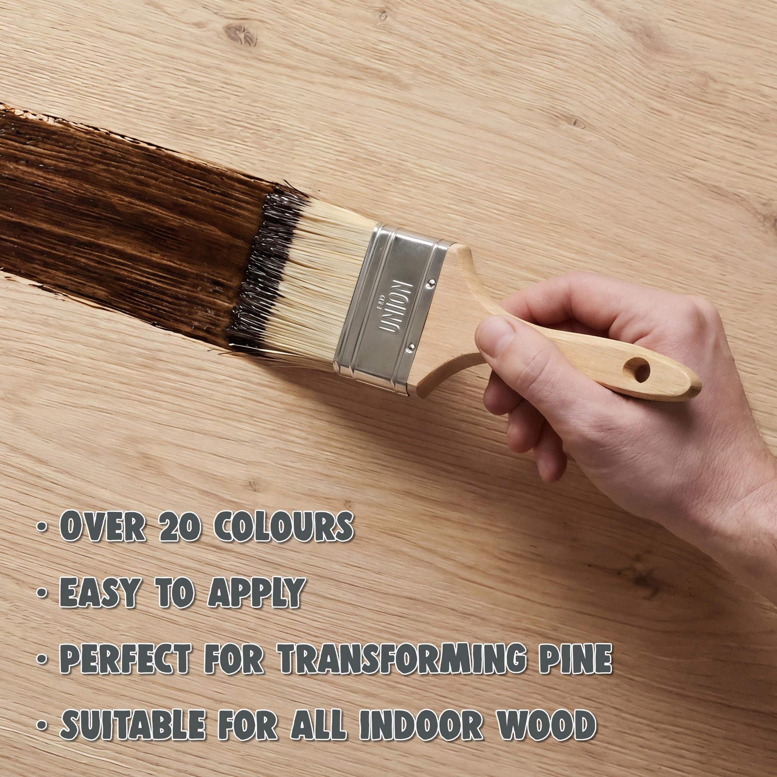 Wood Stain Water Based – 8.5oz/250ml – Indoor Furniture Stain Light & Dark Fi…