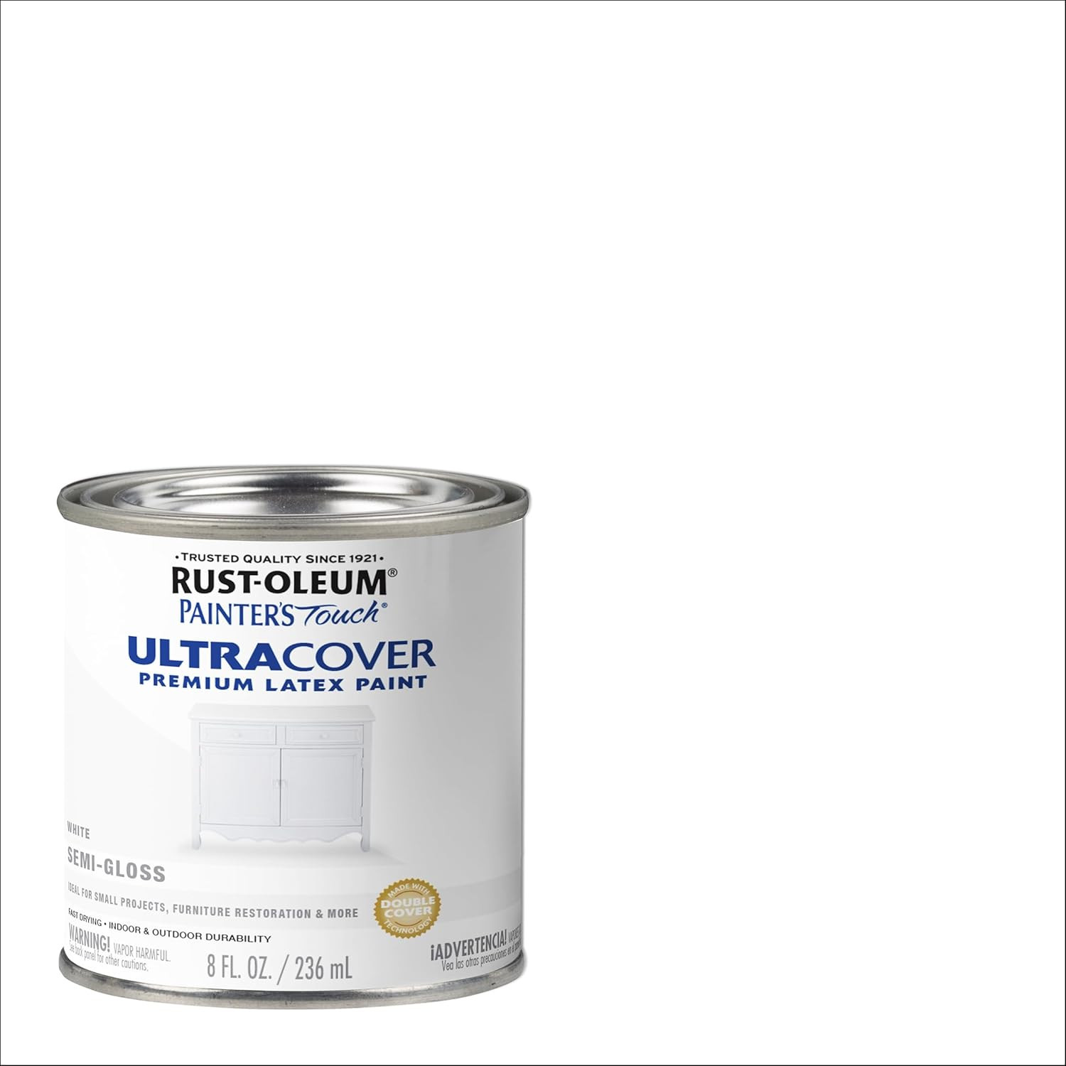 1993730 Painter’S Touch Latex Paint, Half Pint, Semi-Gloss White 8 Fl Oz (Pack o
