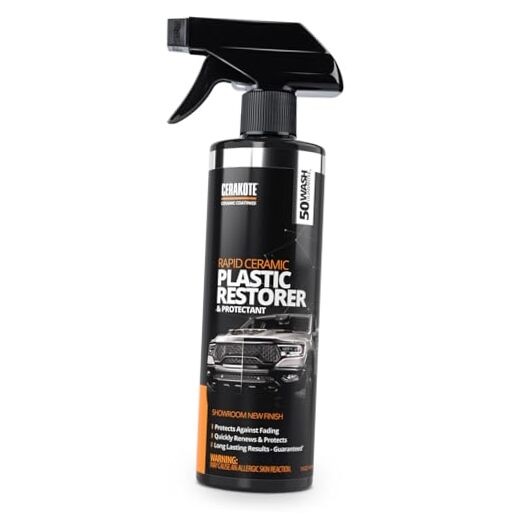 Rapid Ceramic Plastic Restorer and Protectant – 50 Wash 14 Fl Oz (Pack of 1)