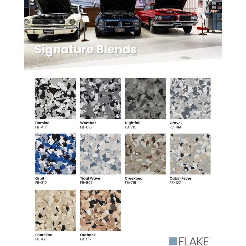 Epoxy Floor Flakes Durable Non-Slip Resin Chips Concrete Plywood Surfaces New