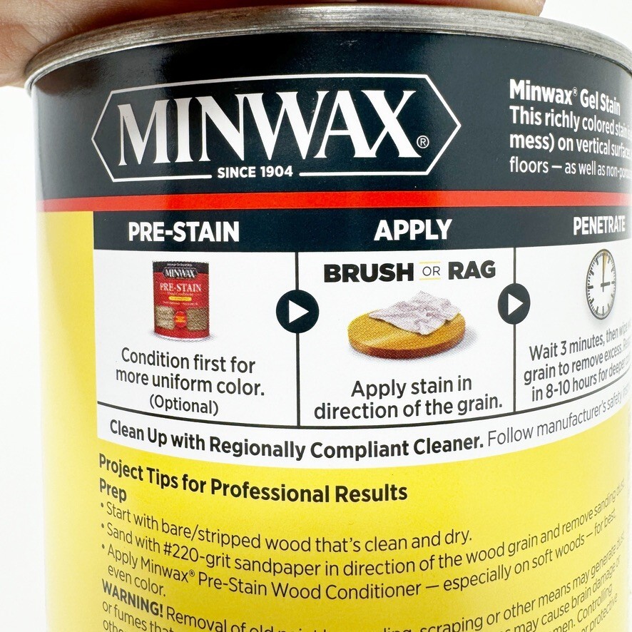 Minwax Gel Stain Multi Surface MAHOGANY Semi Transparent Quart NEW