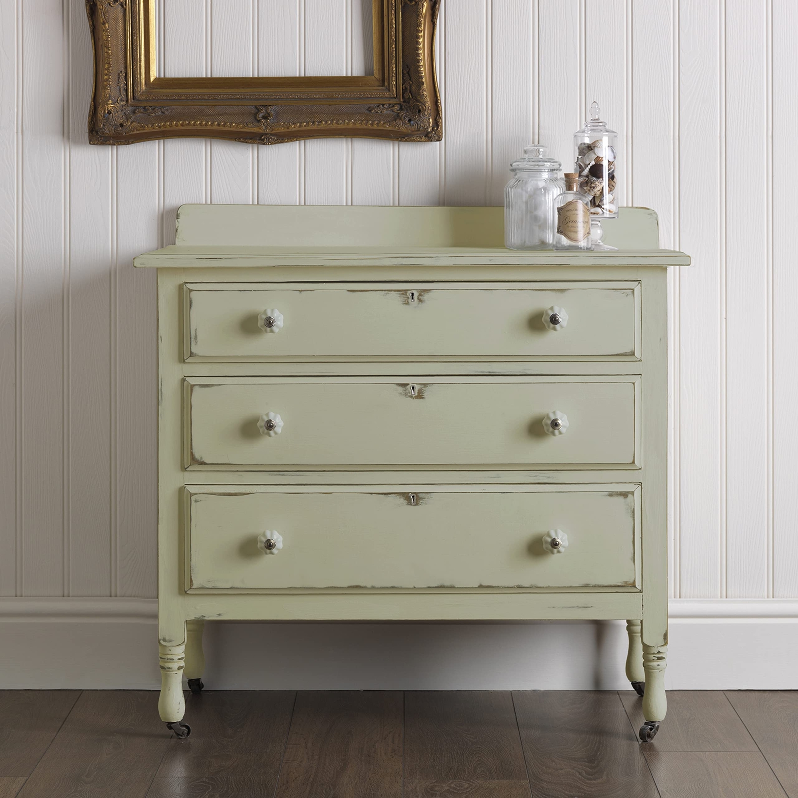 Rust Oleum 12 Ounce Ultra Matte Chalked Paint Tate Green Vintage Finish