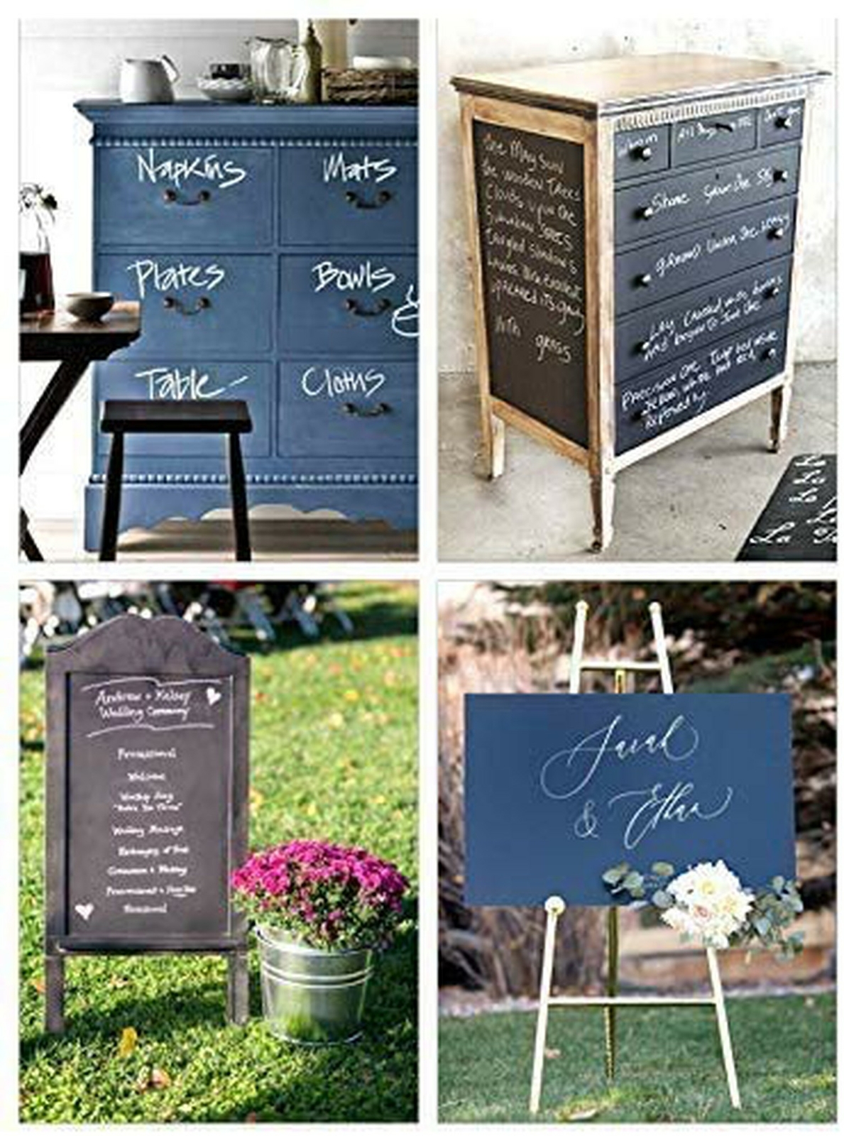 Chalkboard Blackboard Paint – Grey 8.5oz – Brush on Wood or Any Surface – Matte