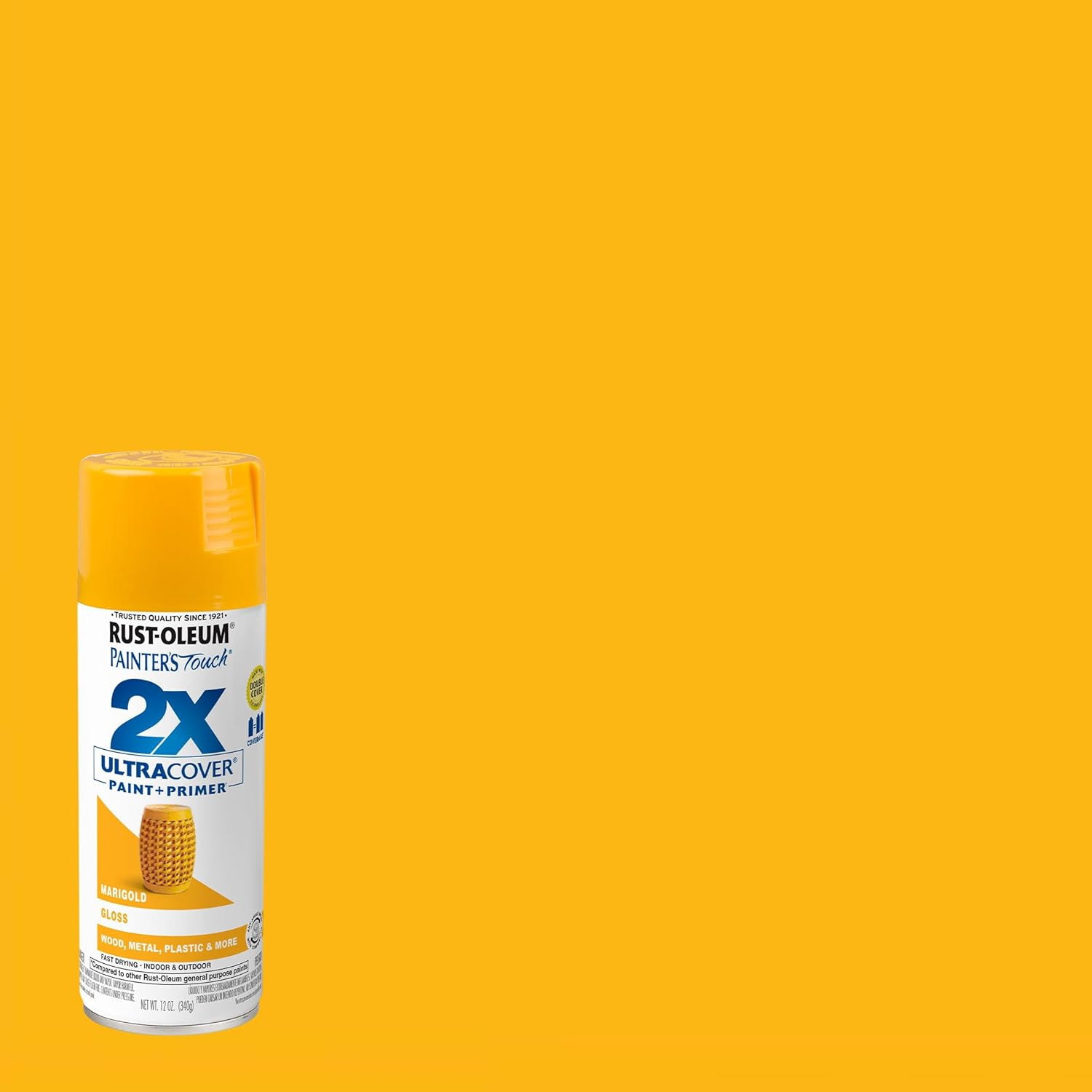 249862 Gloss Marigold Painters Touch 2X Spray Paint, 12 Oz., Aerosol Can (Pack o