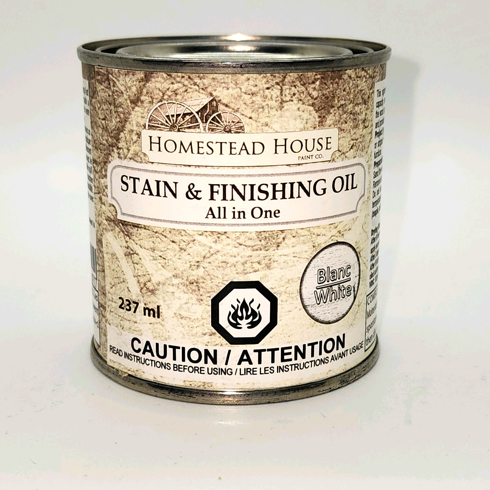 Fusion Mineral Paint – Homestead House Stain and Finishing Oil All In One WHITE
