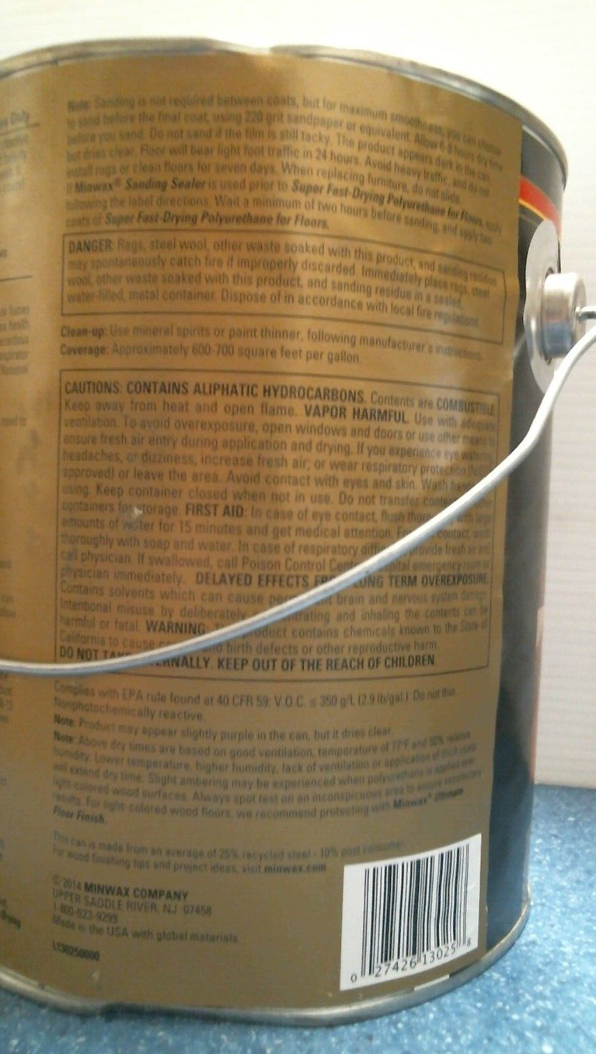Minwax Polyurethane For Floors 350 V.O.C. SATIN 1 Gal. (13025) FS