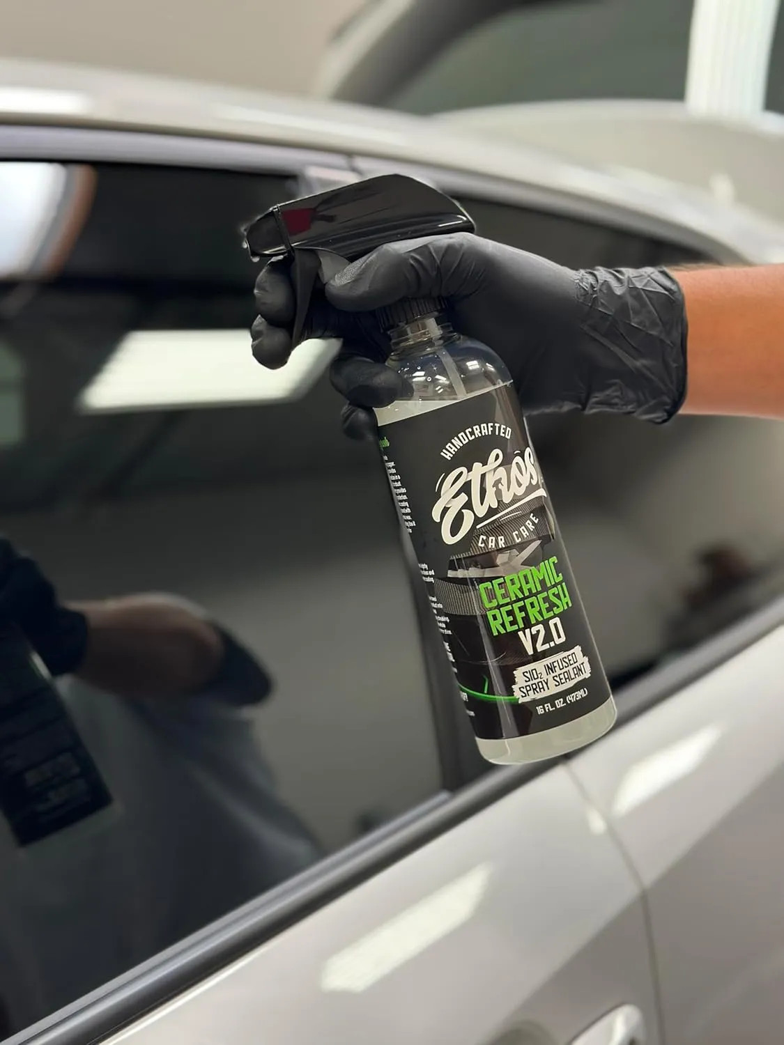 Ceramic Refresh Spray Coating Sealant Instant Gloss Paint Protection SiO2 Det…
