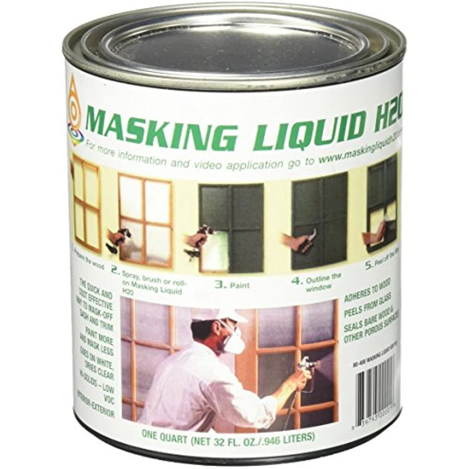 Associated Paint Clear Water-Based Acrylic Masking Liquid H2O 1 qt