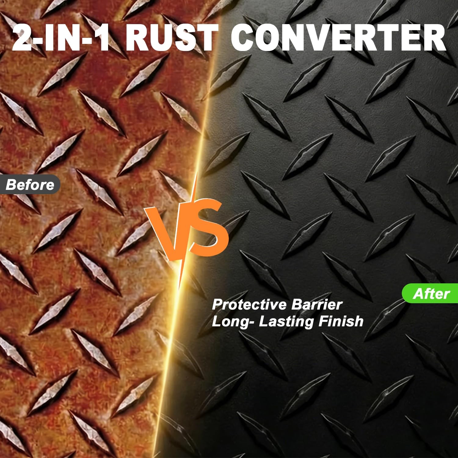 Rust Converter Metal Paint 2-In-1 Rust Remover Primer Anti Rust Treatment