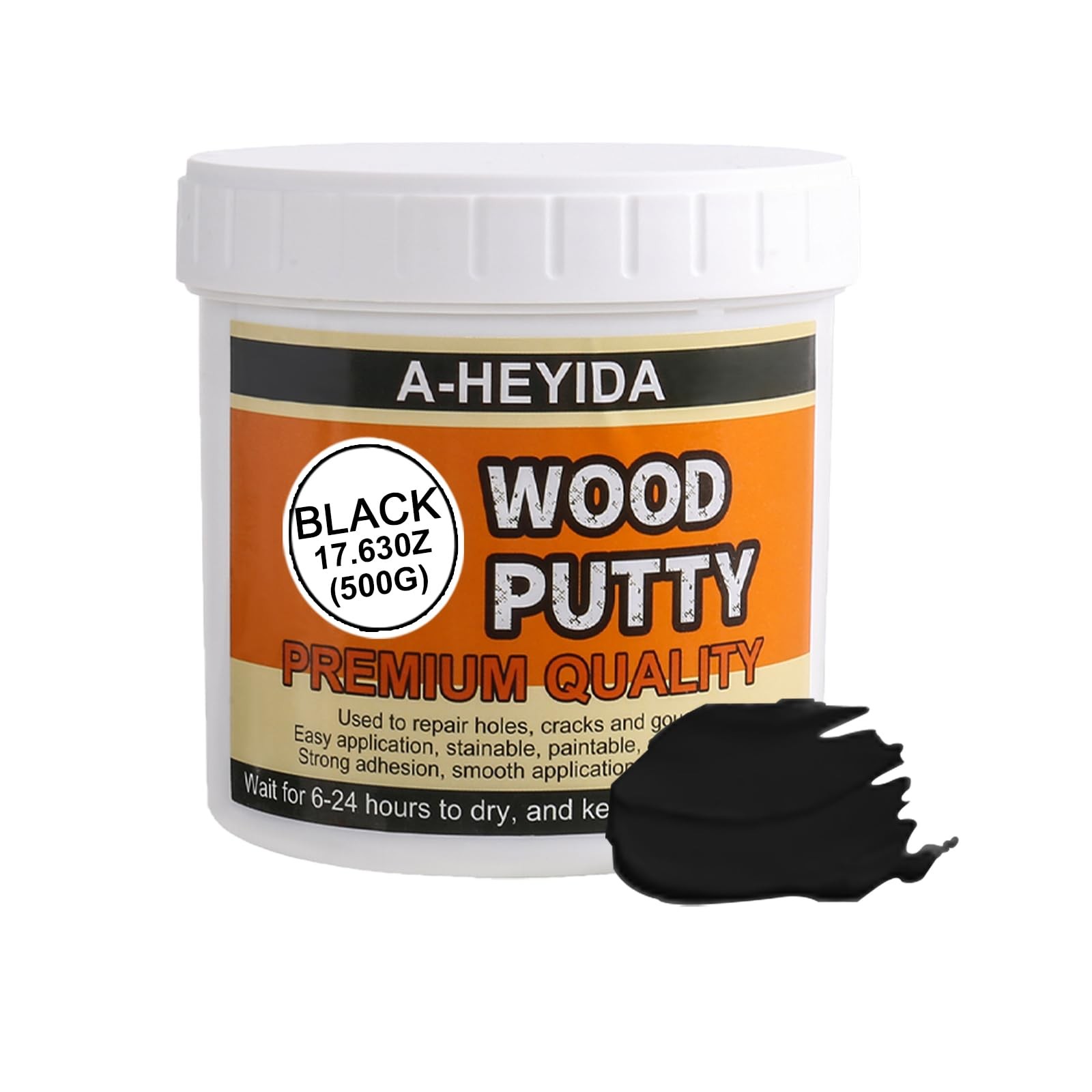 Black Wood Filler Putty Repair Kit – 17.63 Ounce, 17.63Ounce,