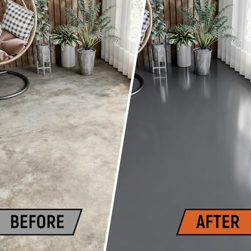 Concrete Garage Floor Paint YOA Acrylic Resin Gray