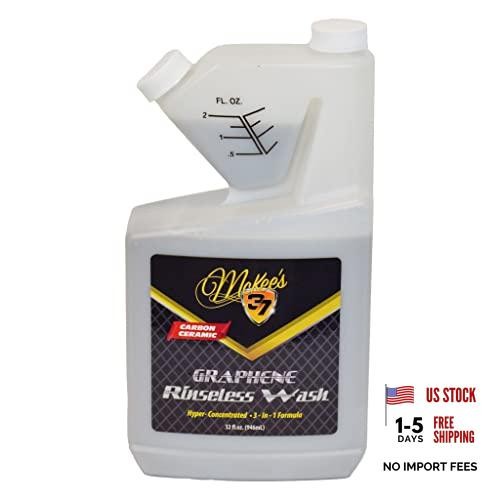 Graphene Rinseless Wash (3-in-1 No Rinse Wash, Detailer, 32 Fl Oz (Pack of 1)
