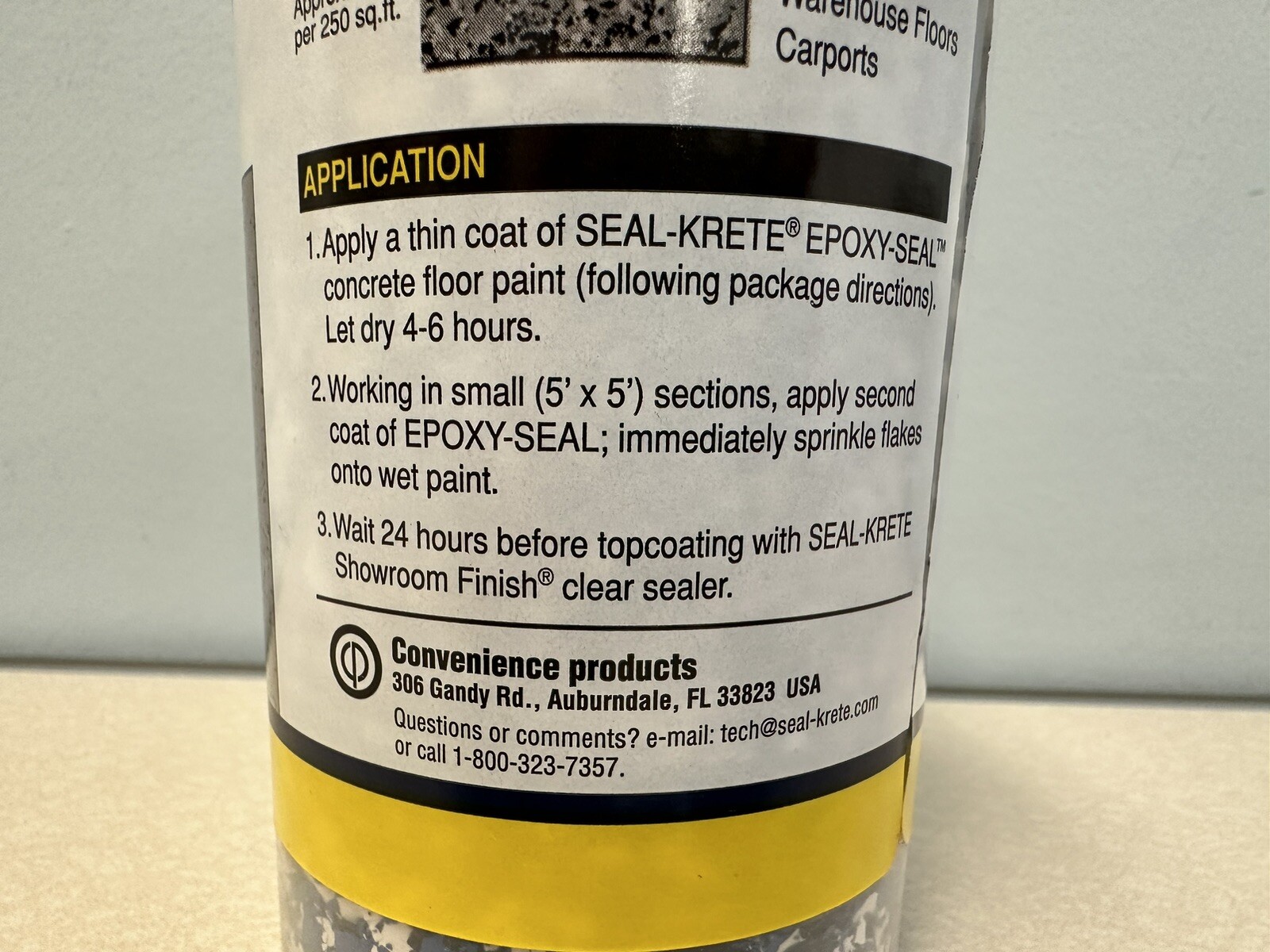 Sealkrete Epoxy-Seal Decorative Flakes, Epoxy Floor Flakes, Blue/Black/White, 1#