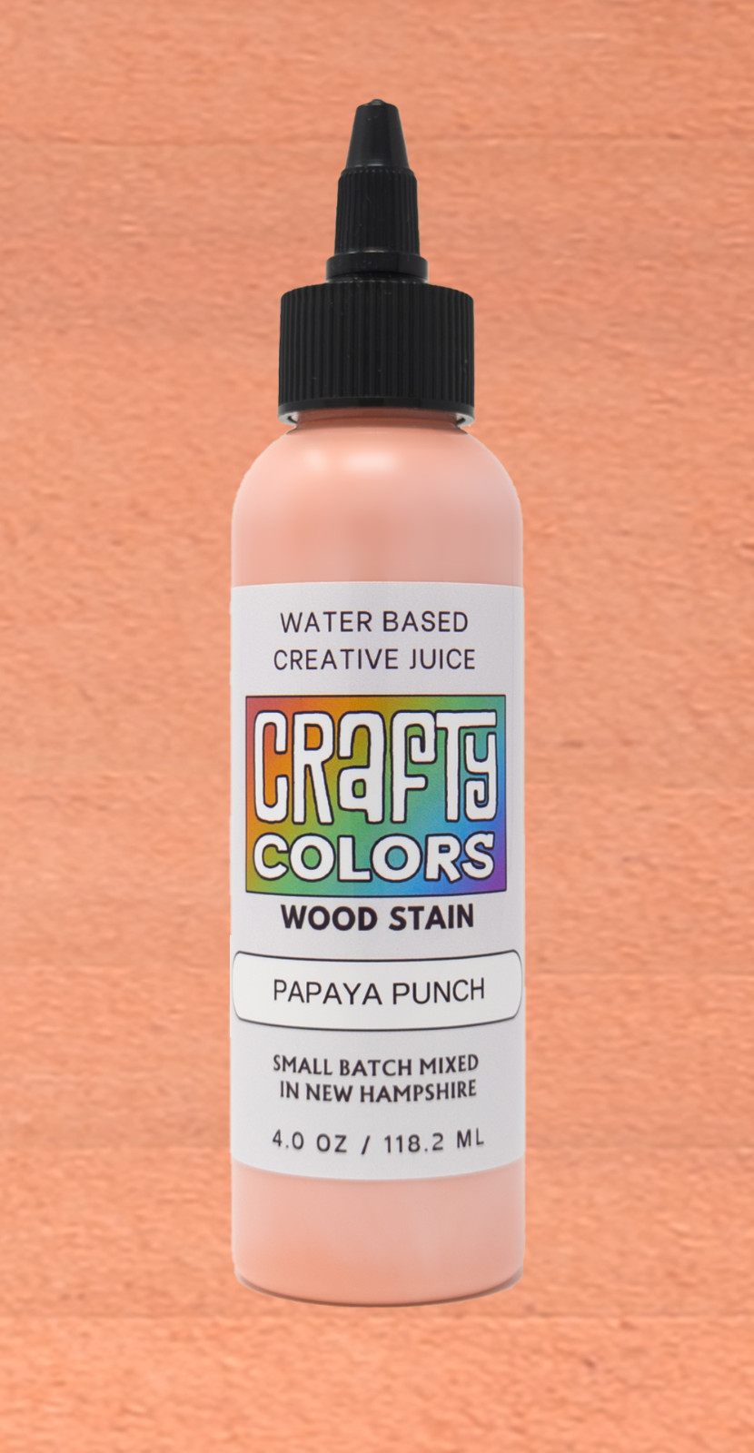 Peachy Pink Wood Stain – Crafty Colors Vibrant Water Based Wood Stains