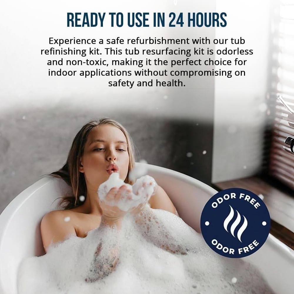 Comprehensive Ekopel 2K Bathtub Refinishing Kit – Odorless, Lasting Finish