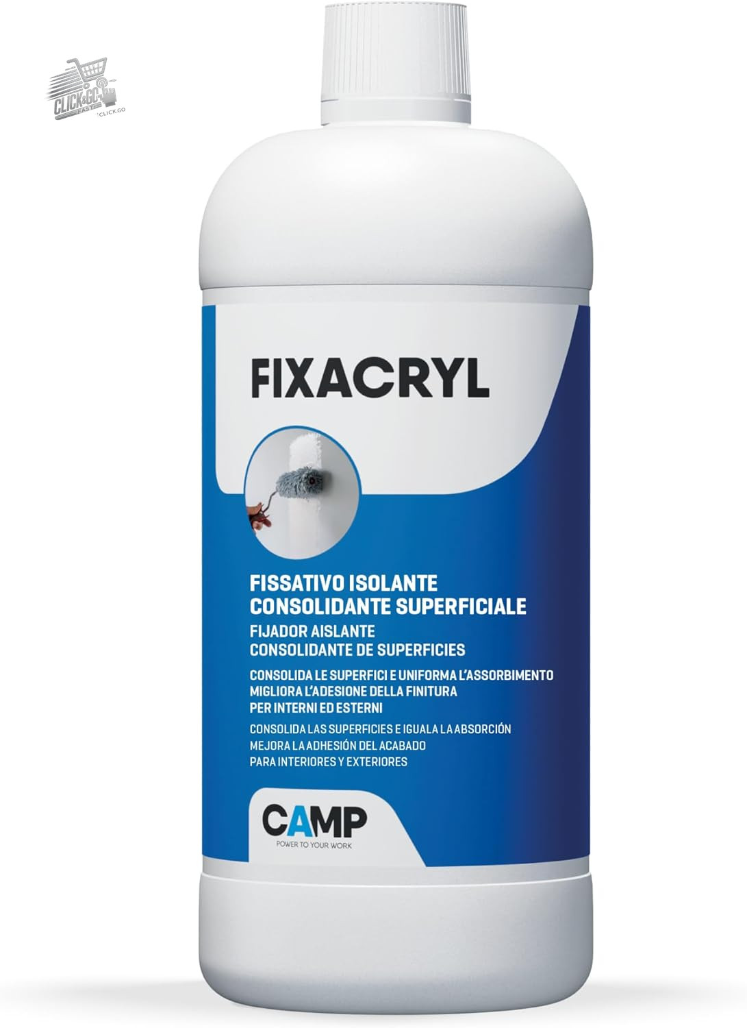 Fixative Walls Insulating Acrylic Primer Plasterboard Interior Outdoor 5L