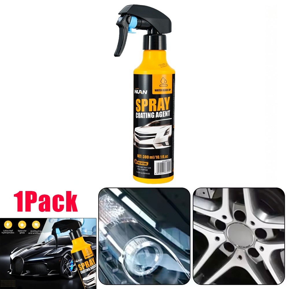 1/2/3/4/5X Nuan Car Coating Spray Maximum Gloss |Protection Quick Car Wax Polish