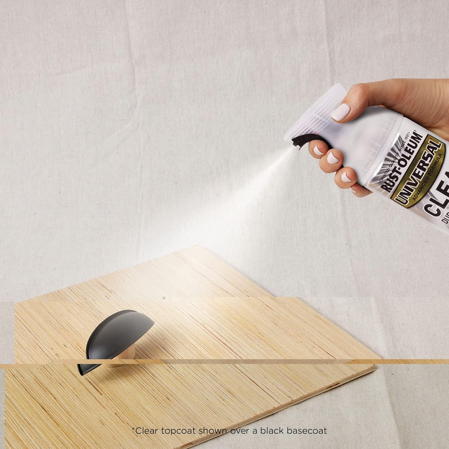Universal All Surface Clear Topcoat Spray, 11 oz, Dead Flat Clear