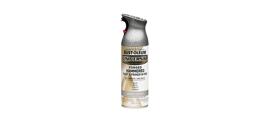 UNIVERSAL Spray Paint, Satin, Antique Pewter, 12 oz, Aerosol Can