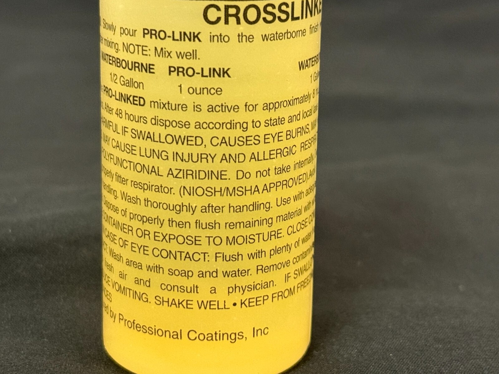QTY 4 Bottles Aqua-Pro Pro-Link Crosslinker, 2 Oz Each Bottle (8 oz total)