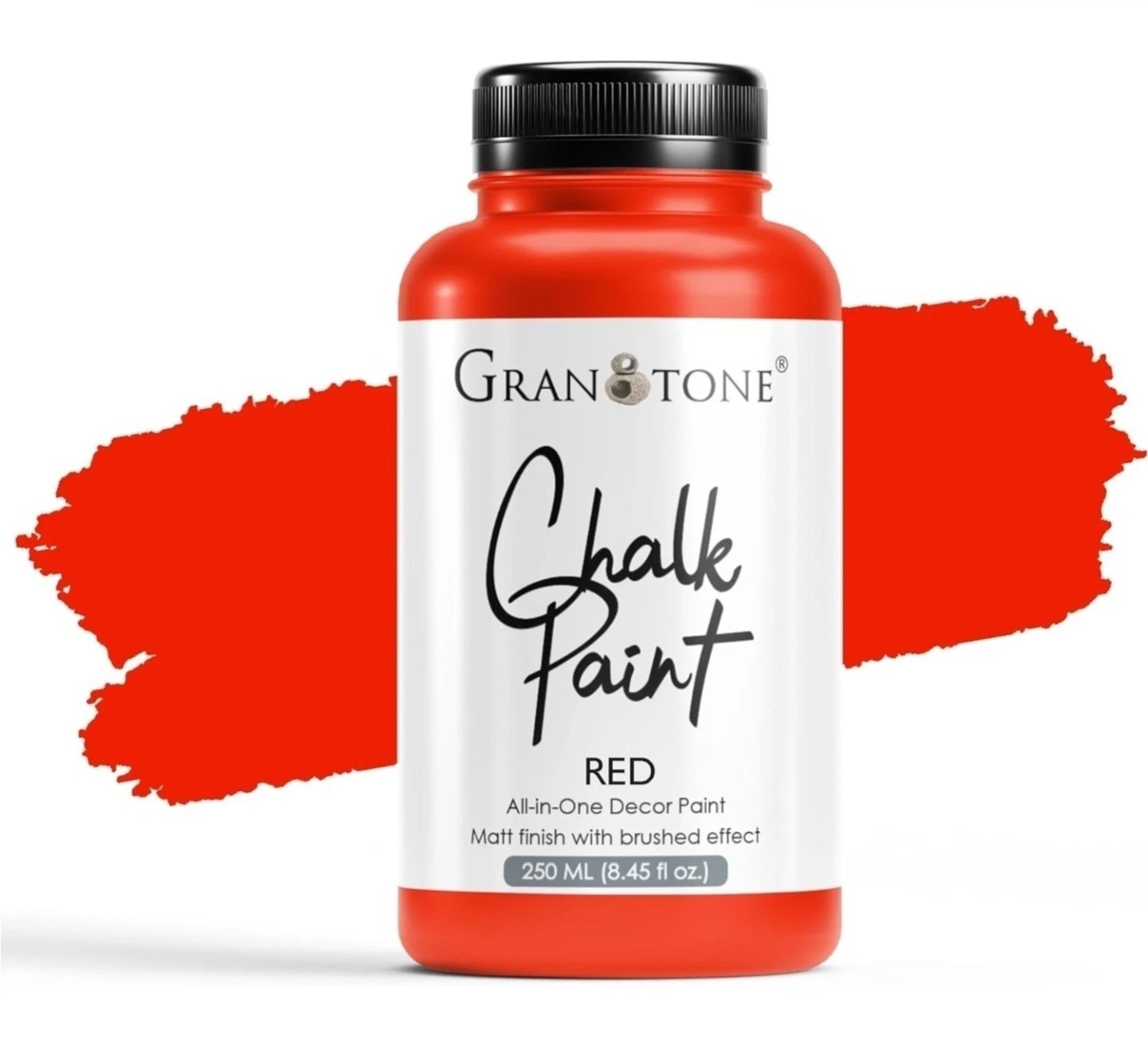 GRANOTONE Chalk Paint for Furniture, Home Decor 250ml Red