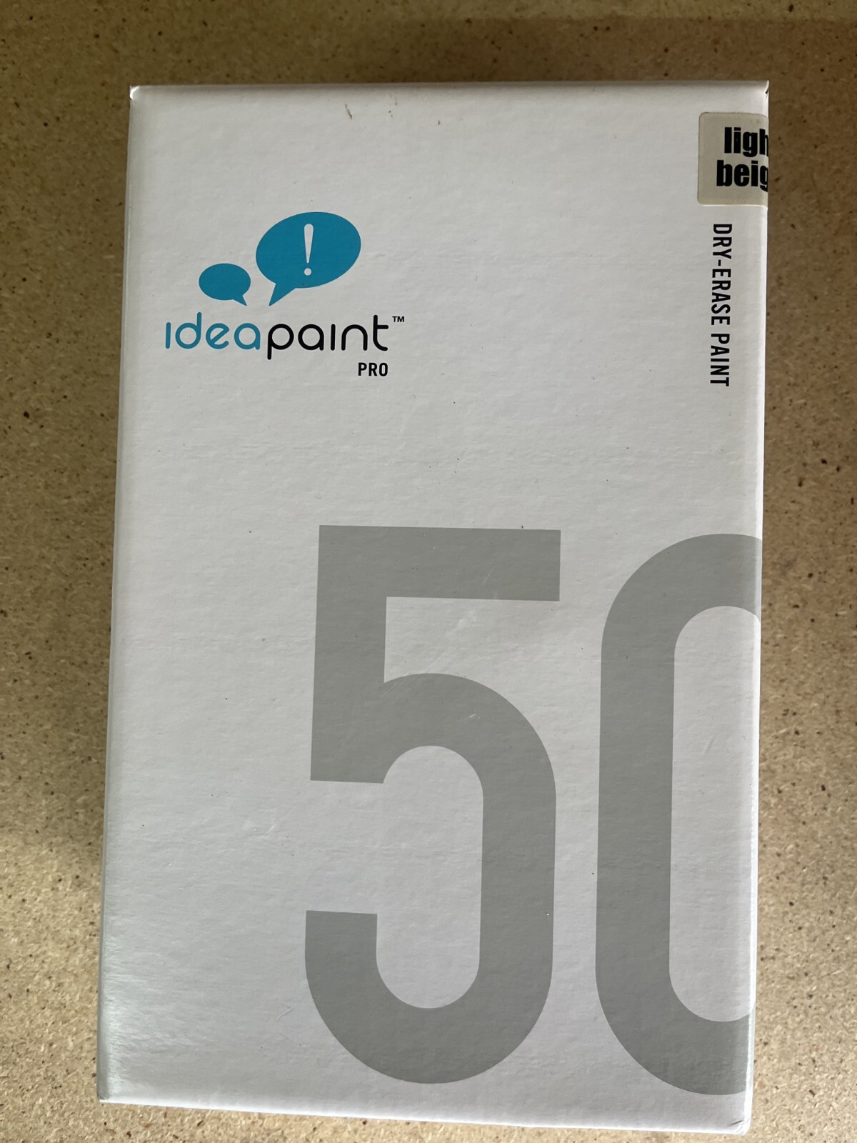 IdeaPaint Pro Kit Dry Erase Paint Light Beige 50 Sq Ft Kit 01004