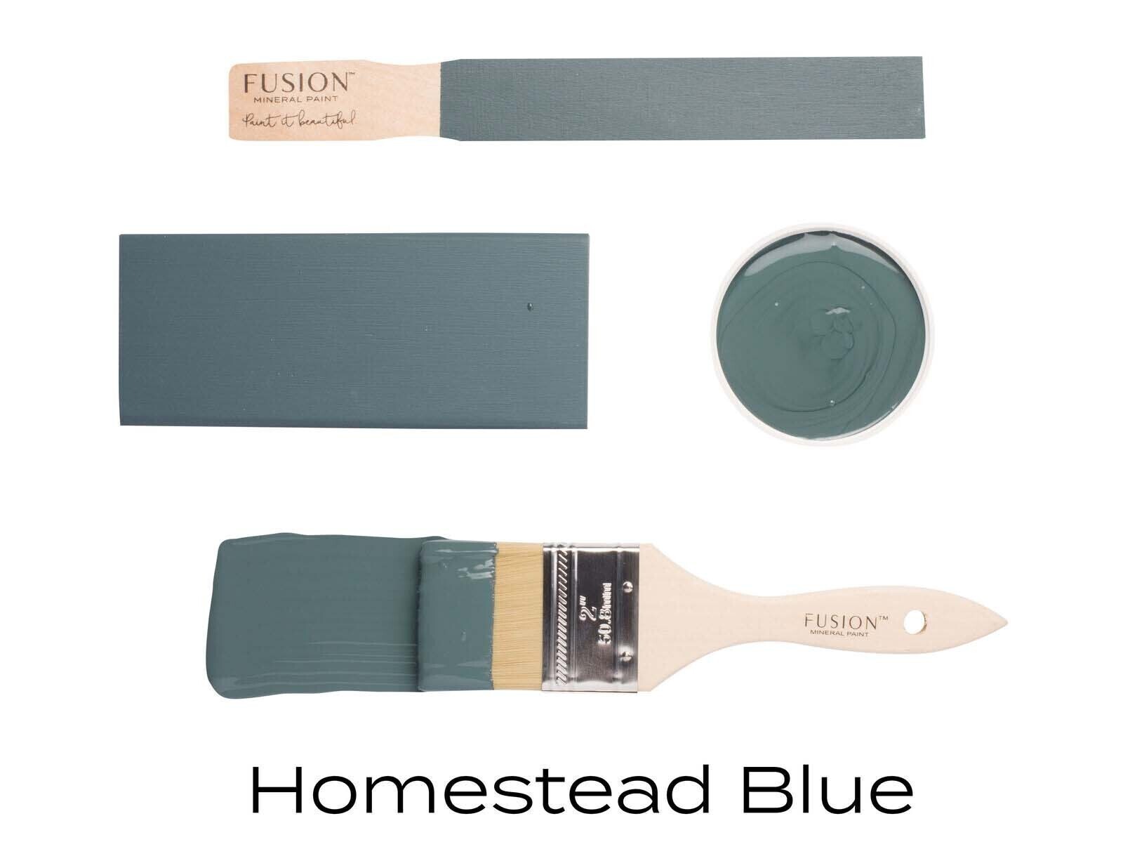 Fusion Mineral Paint – Homestead Blue – 500mL covers approx. 75sq. ft or 7m2