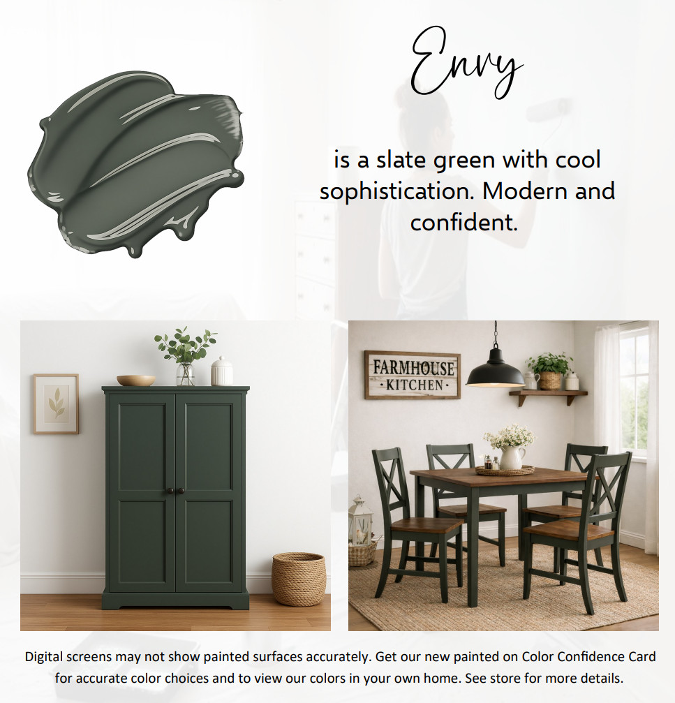 ALL-IN-ONE Paint – Envy, 8oz Sample – includes color card