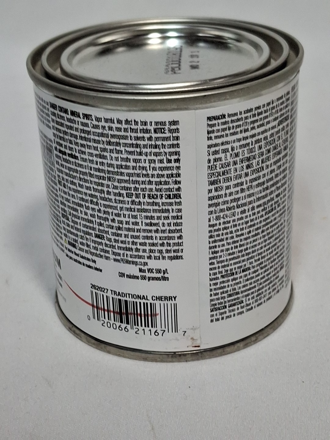 Varathane Semi-Transparent TRADITIONAL CHERRY Oil-Based Urethane WoodStain 0.5pt