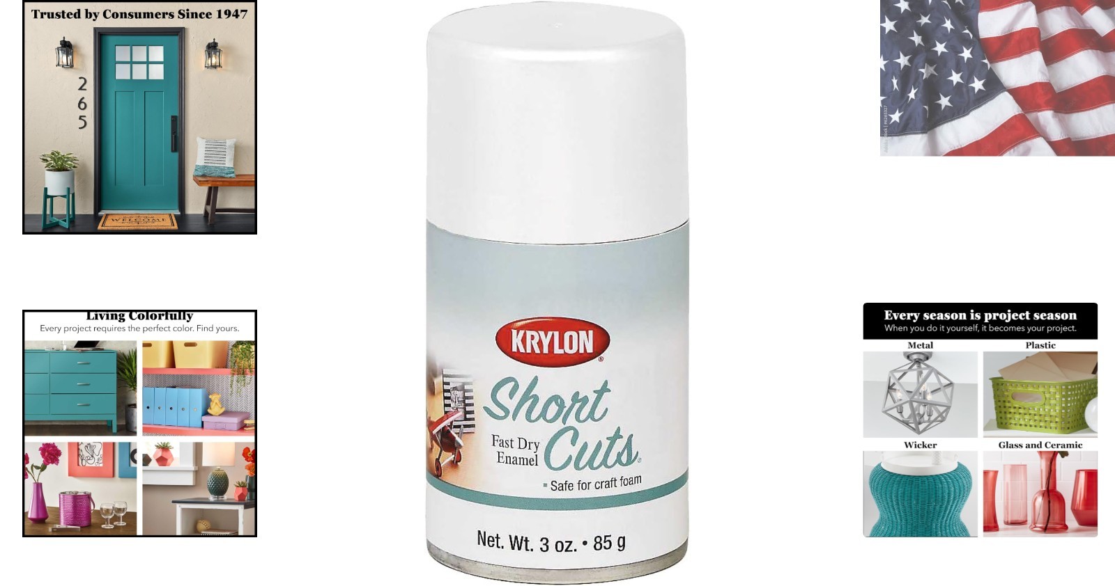 Short Cuts, Flat, White, 3 oz