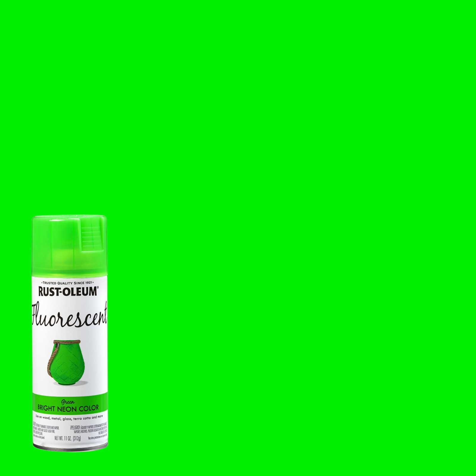 Rust-Oleum 342417 Specialty Fluorescent Spray 11 Ounce (Pack of 1), Green