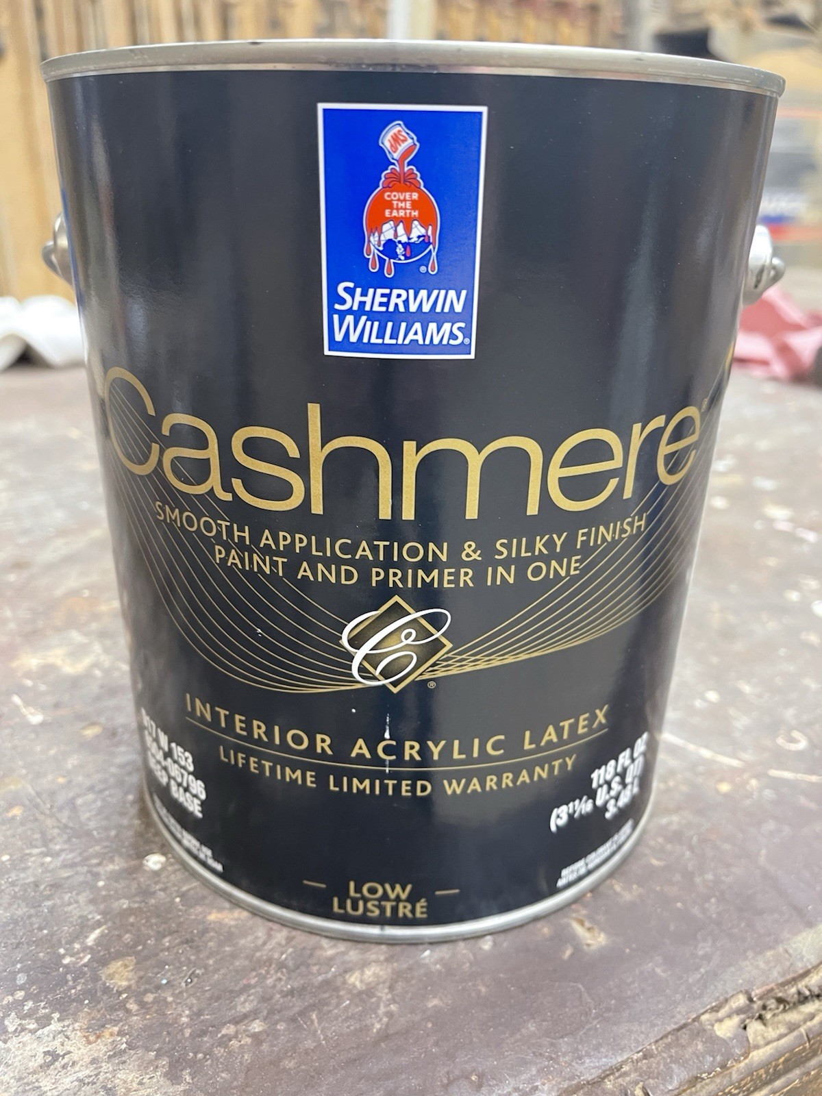 1 Gallon Sherwin Williams Cashmere Interior Low Lustre Color 6459 Jadite