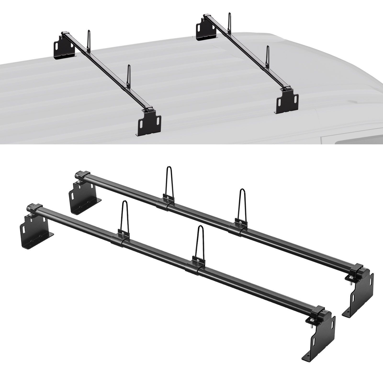 Top-Mount 500lb Roof Rack for Long Item Transportation