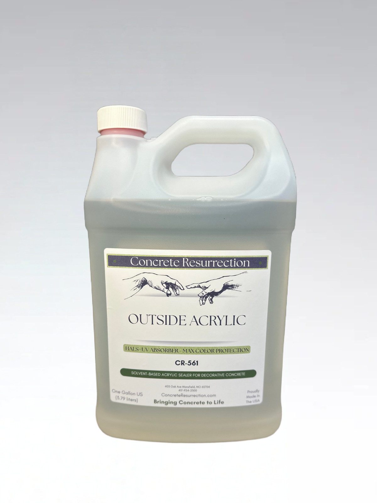 Concrete Resurrection Outside Acrylic 400 VOC Concrete Sealer 1 Gallon Size