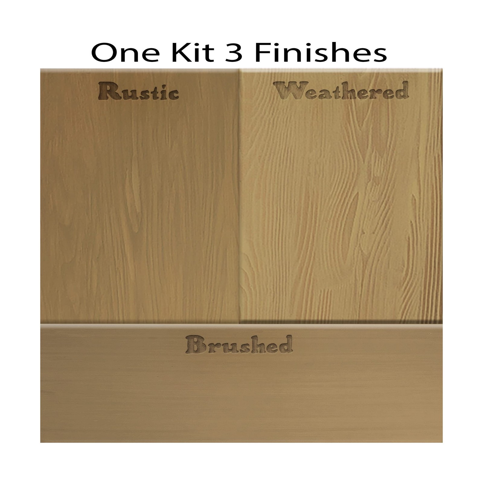 Retique It Muli-Purpose Wood Finish Kit – GO Beyond Faux Wood with Paintable …