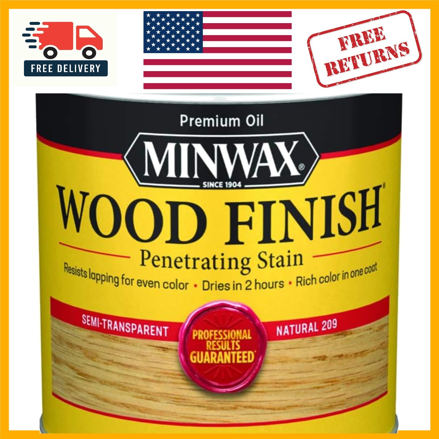Minwax Quick-Dry Natural Wood Stain – Enhance Your Interior Wood Projects