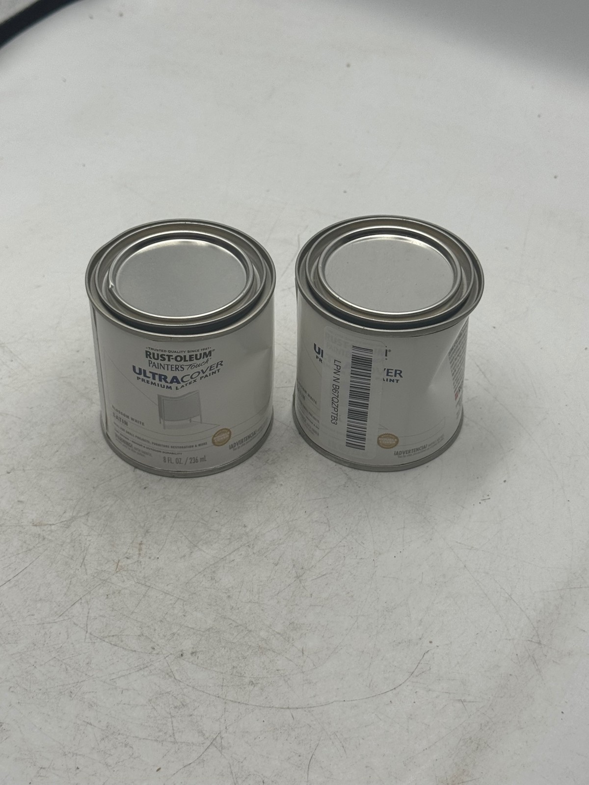 Rust-Oleum PaintersTouch UltraCover 8 FL OZ Satin Blossom White Paint-2PK