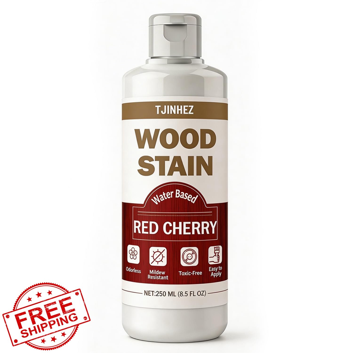 TJINHEZ Red Cherry Wood Stain Water Base 8.5oz