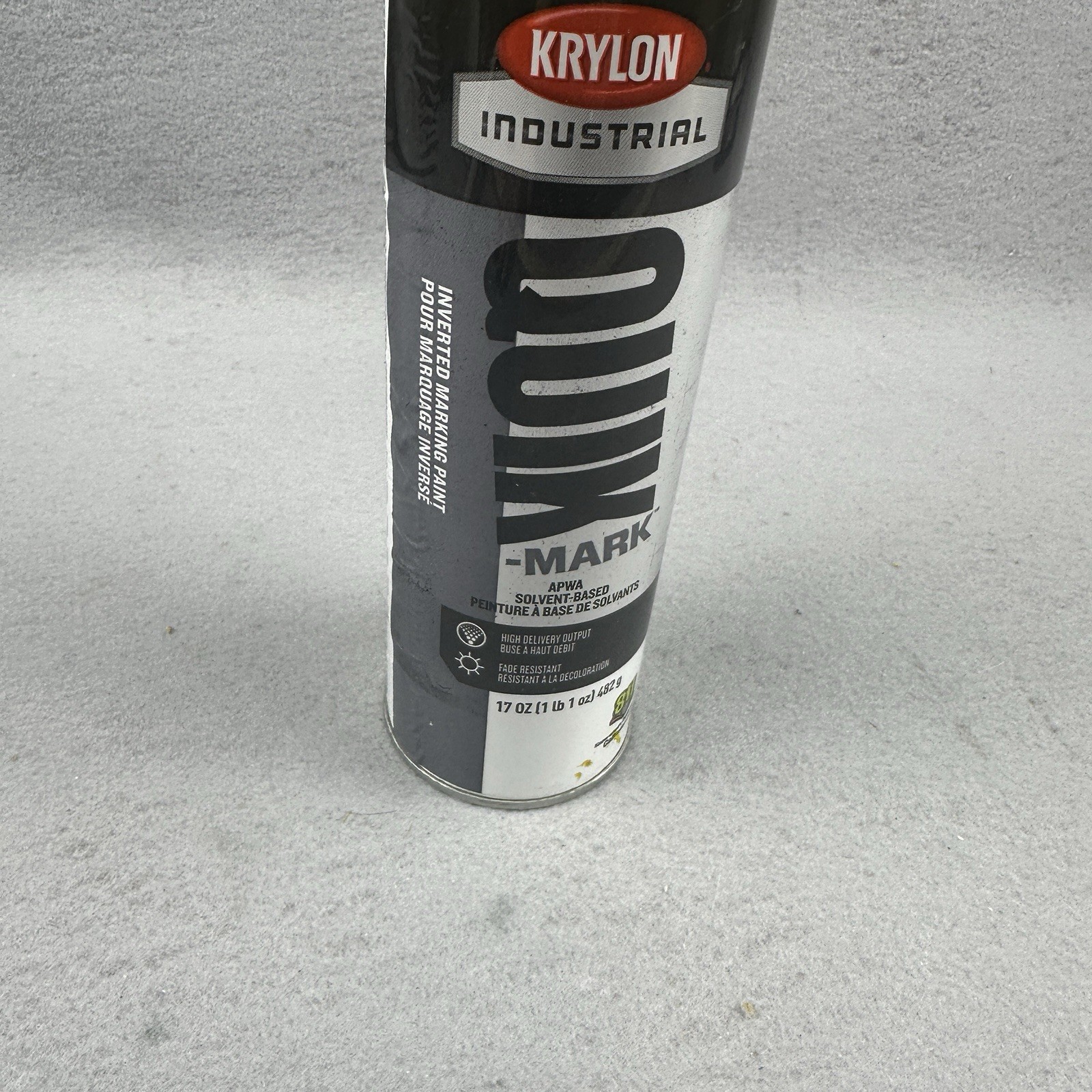 Krylon Industrial Quik-Mark Sb Inverted Marking Paint Apwa Safety Yellow A03823