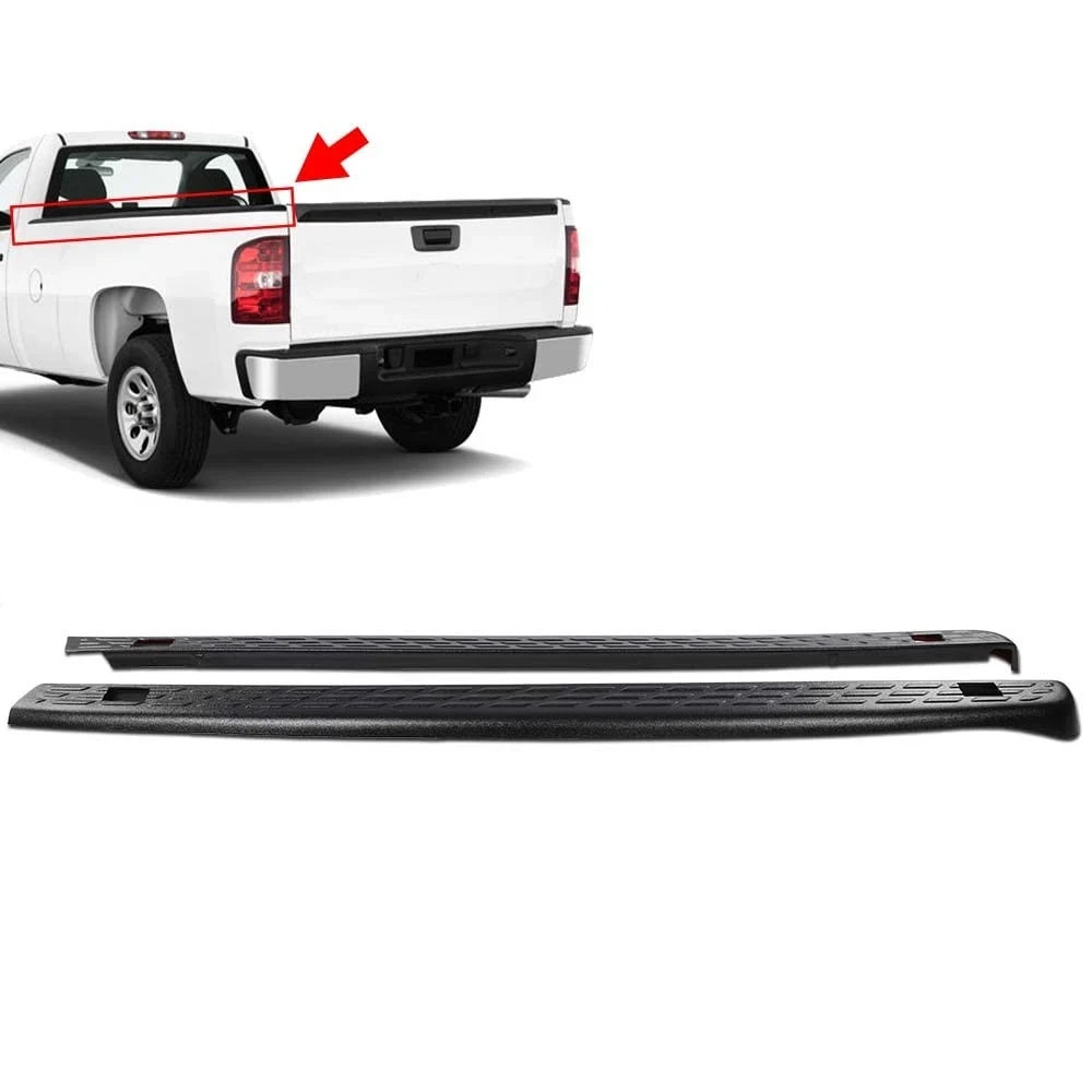Bed Rail Caps Cover Protector Molding Compatible with Chevy Silverado 2007-2013