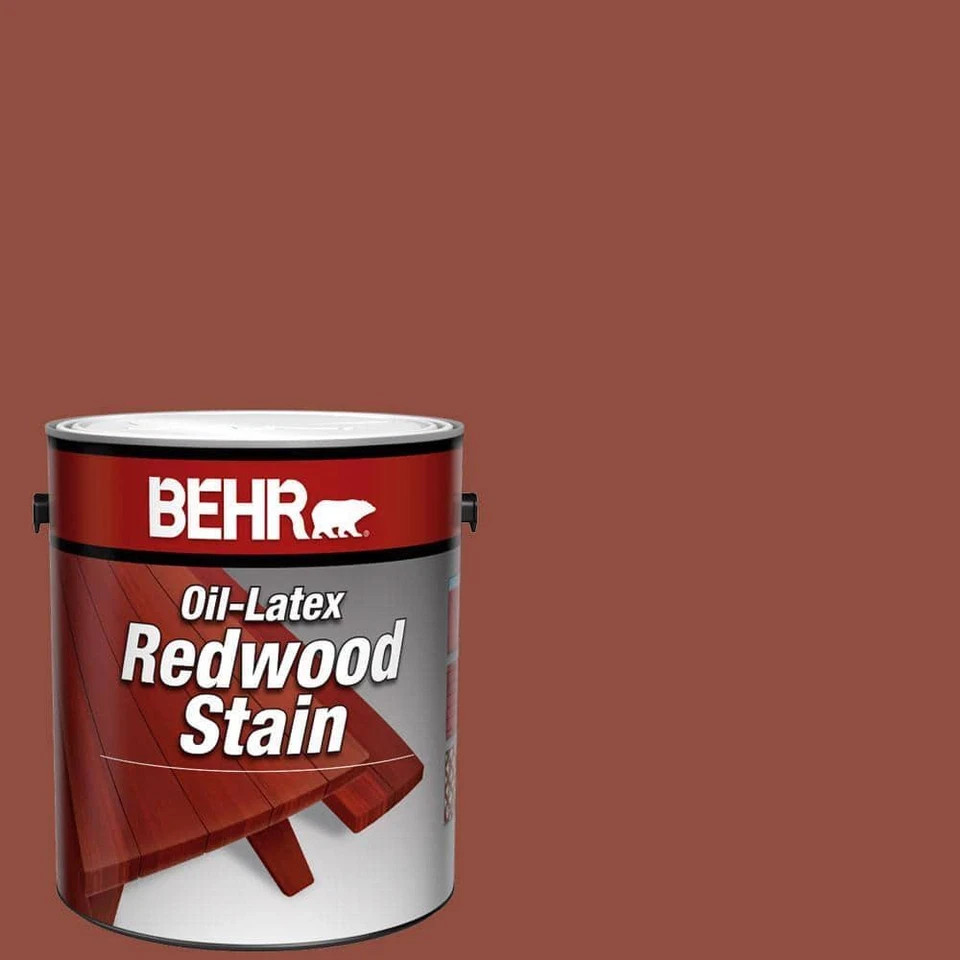 Exterior Wood Stain Oil Latex Paint Coating Accessory Home Outdoor Use 1 Gallon