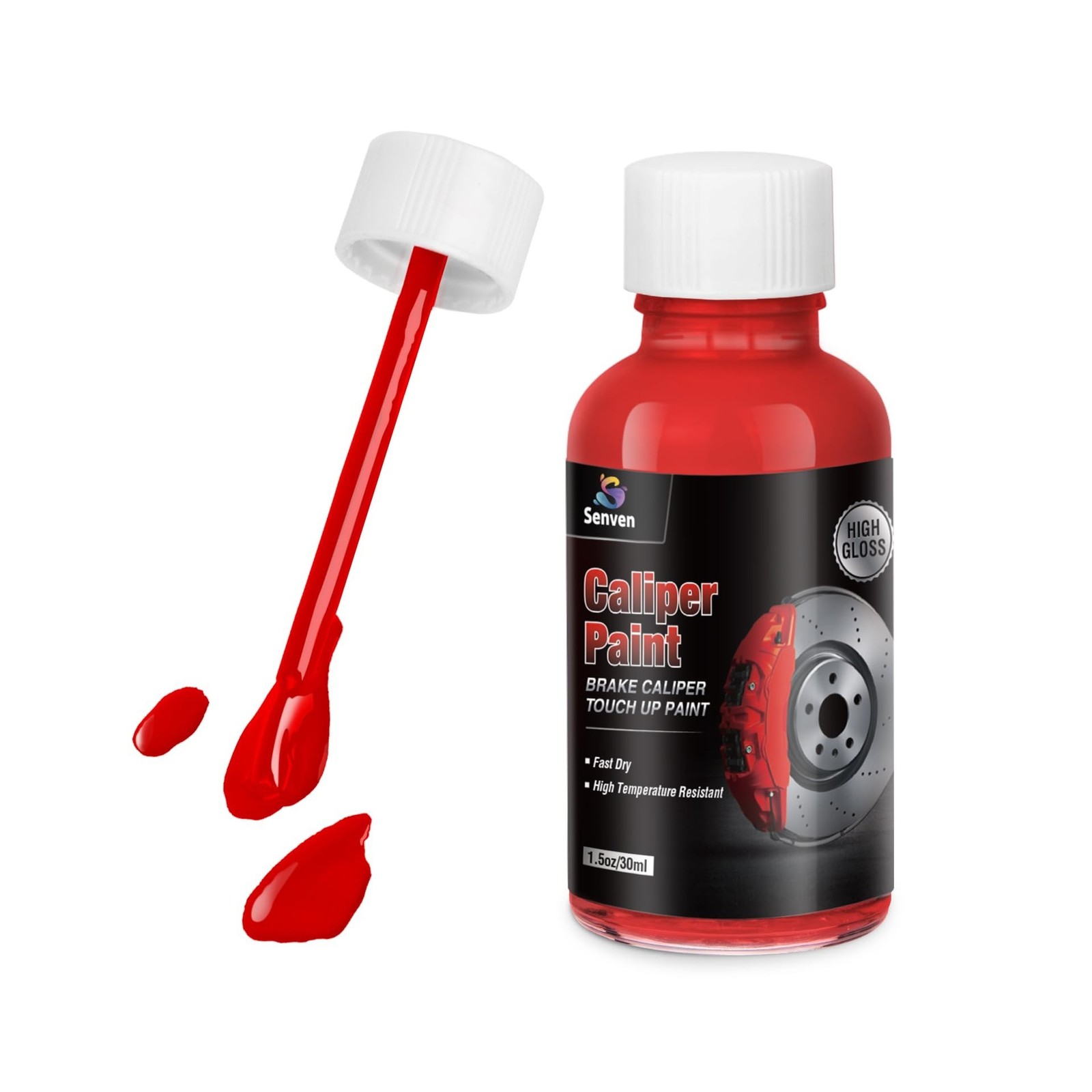 Red Caliper Paint Brake Caliper Touch Up Paint Red Gloss High Temperature Hea…