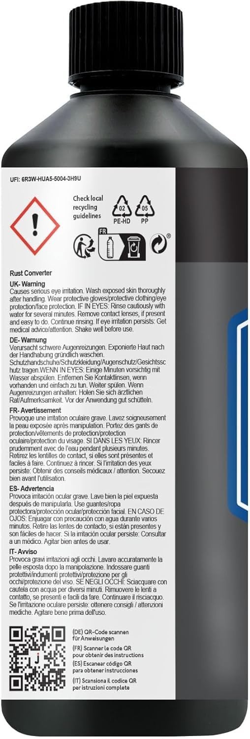 Rust Converter Liquid – Metal Rust Encapsulator, 16.9oz Anti-Corrosion Solution