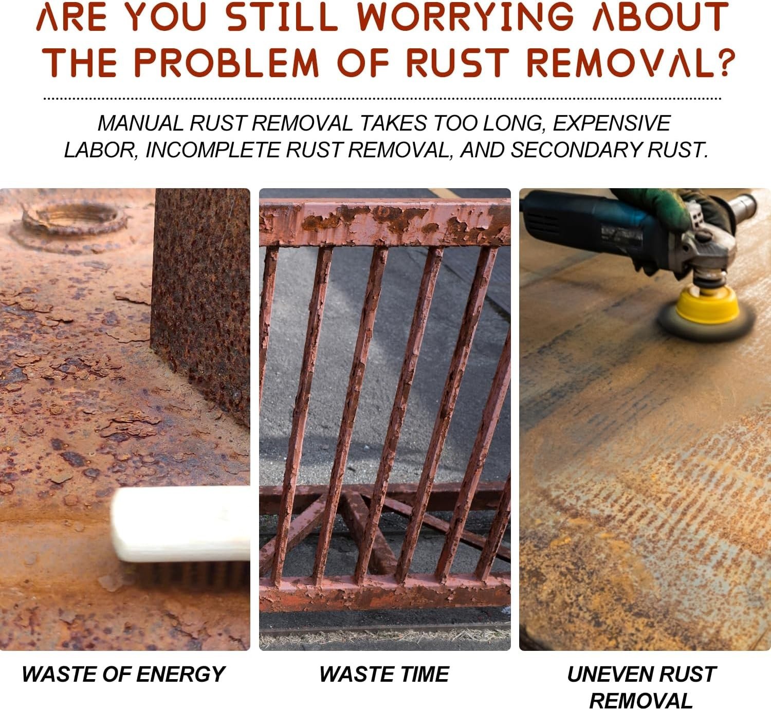 Water-Based Metallic Paint,Rust Removal Converter Metallic Paint,Rust Remover…
