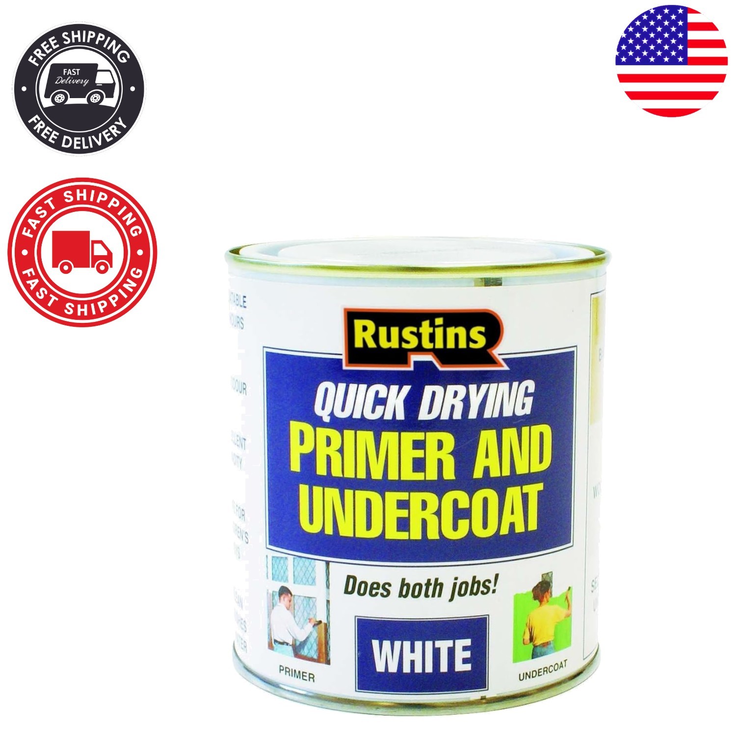 Versatile 1L White Primer & Undercoat – Waterproof for Indoor/Outdoor Use