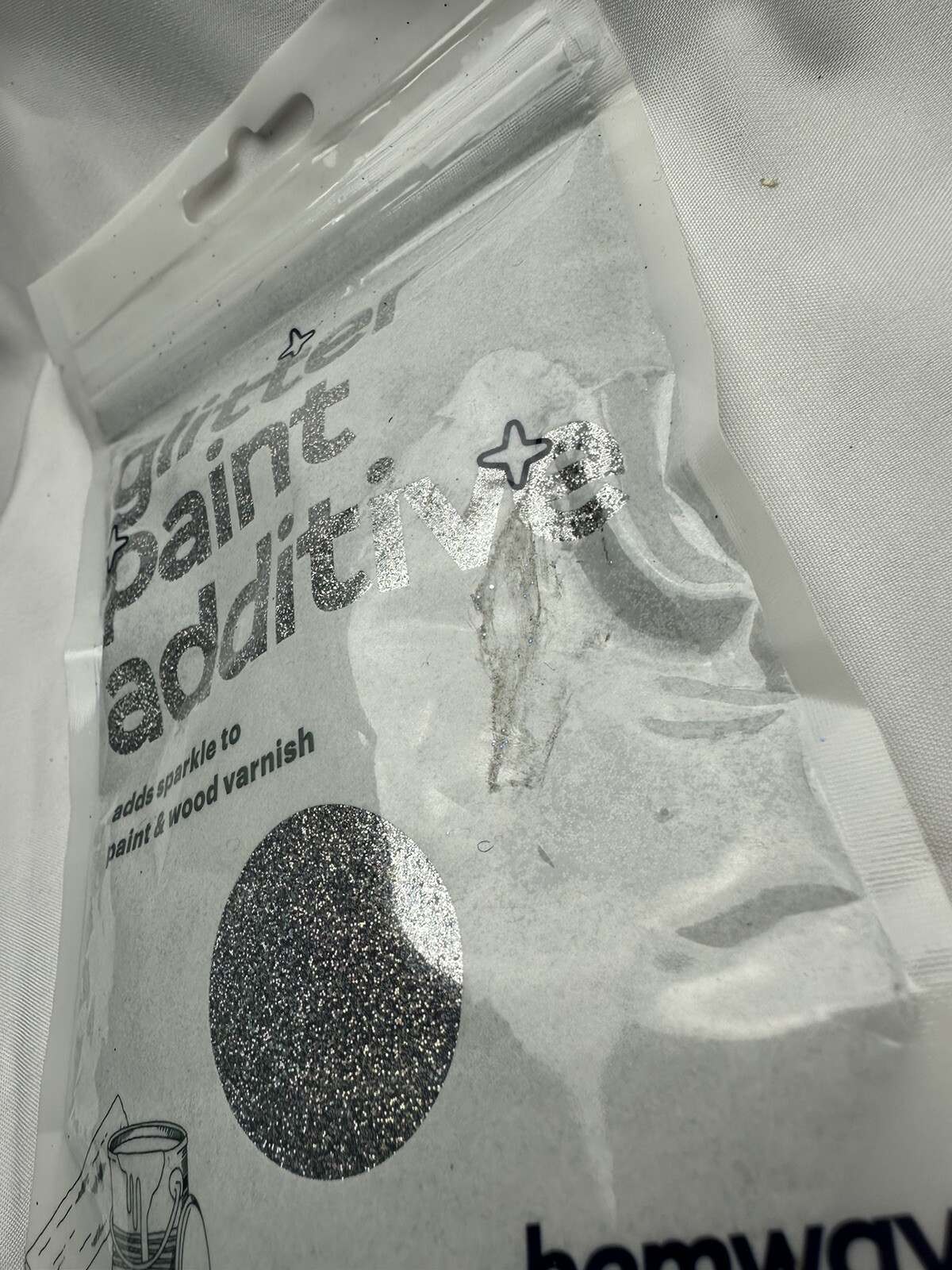 Hemway Glitter Paint Varnish Additive Silver Gold Holo Holographic 3.5 oz NEW